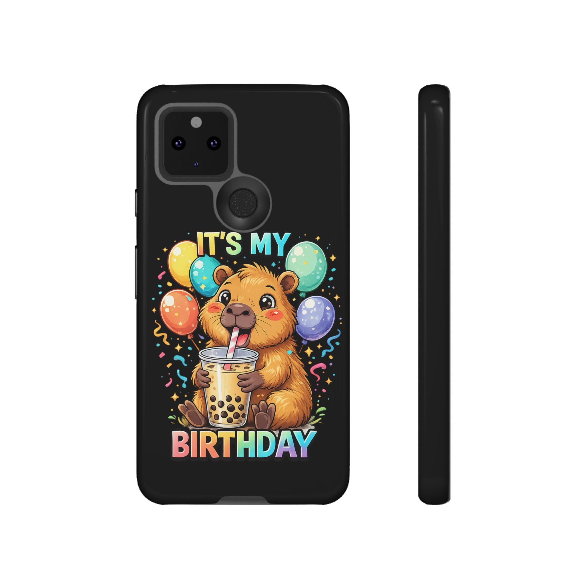 It is My Birthday Guinea Pig Bubble Tea Phone Case | Cute Birthday Phone Cover