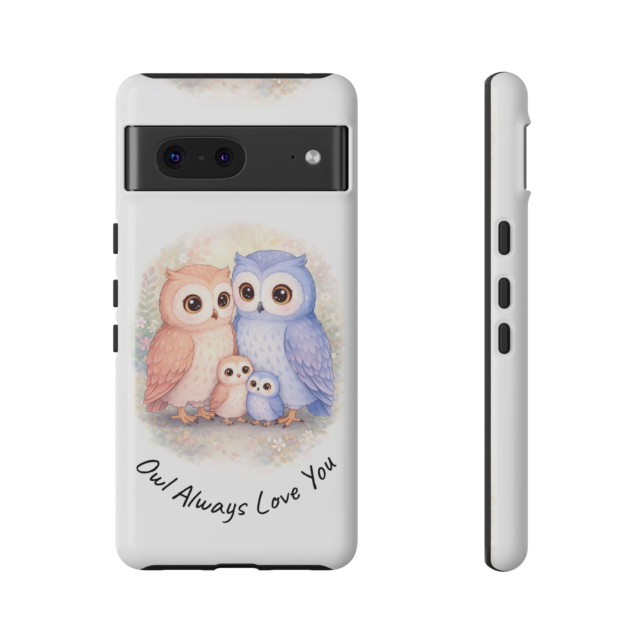 Owl Always Love You watercolor owl family Phone Case | Slim Dual-Layer Protective Case