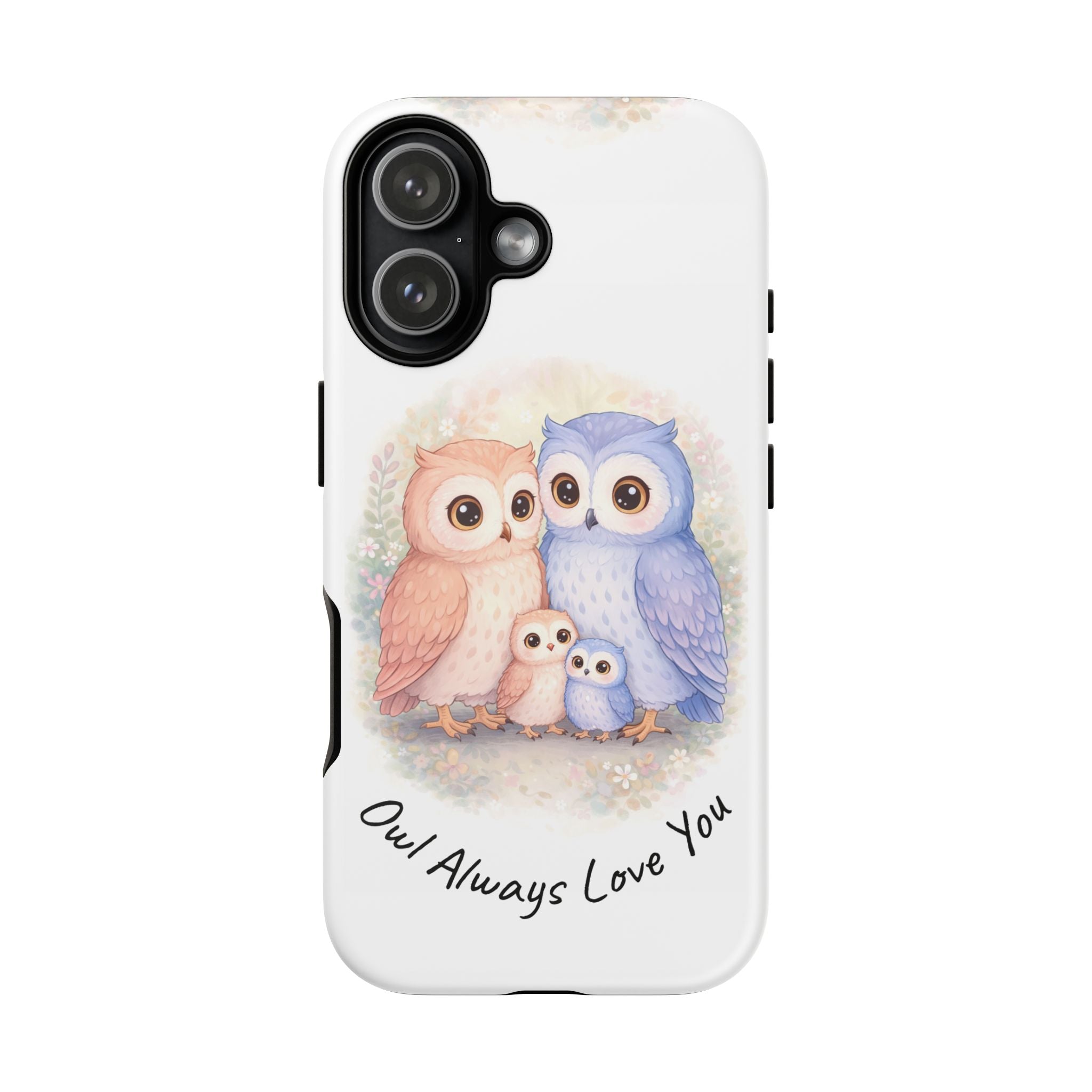 Owl Always Love You watercolor owl family Phone Case | Slim Dual-Layer Protective Case