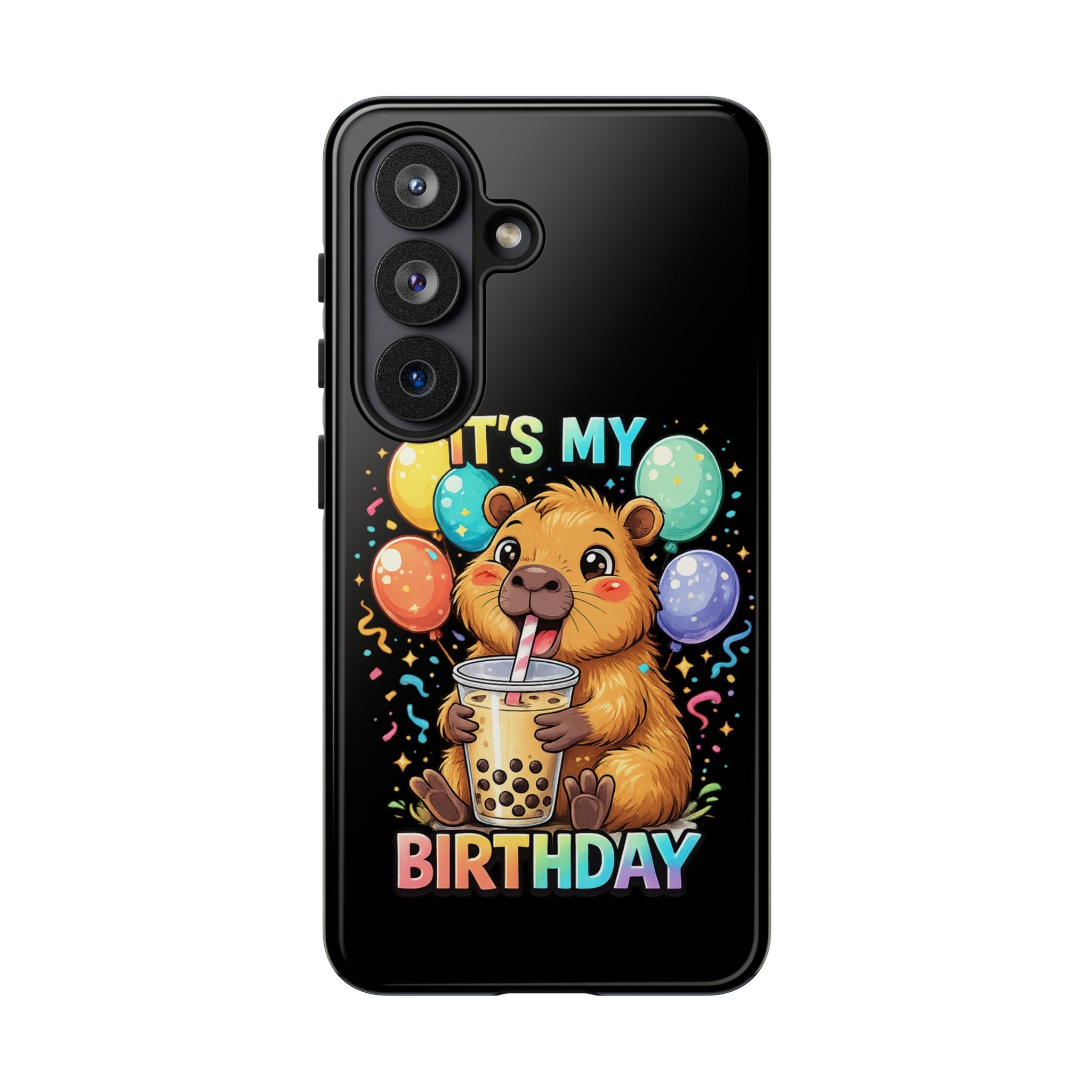 It is My Birthday Guinea Pig Bubble Tea Phone Case | Cute Birthday Phone Cover