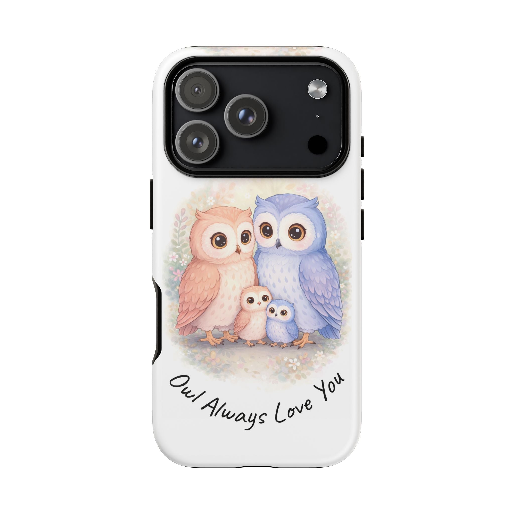 Owl Always Love You watercolor owl family Phone Case | Slim Dual-Layer Protective Case