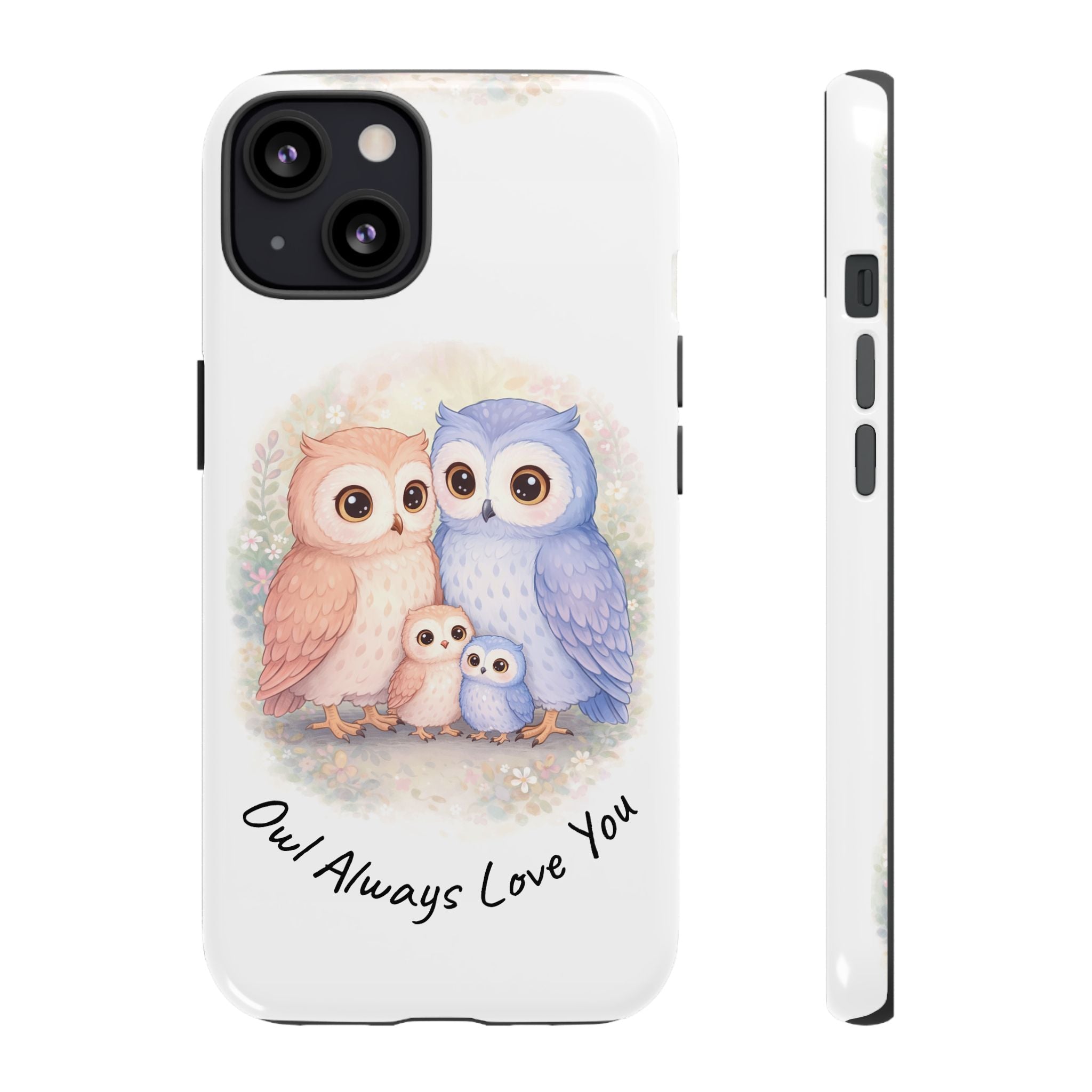 Owl Always Love You watercolor owl family Phone Case | Slim Dual-Layer Protective Case