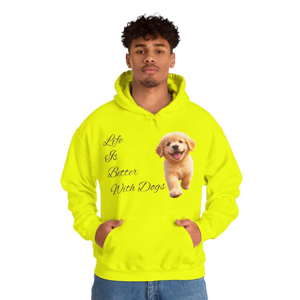 Golden Retriever Cozy Hoodie — Puppy Love Script Sweatshirt