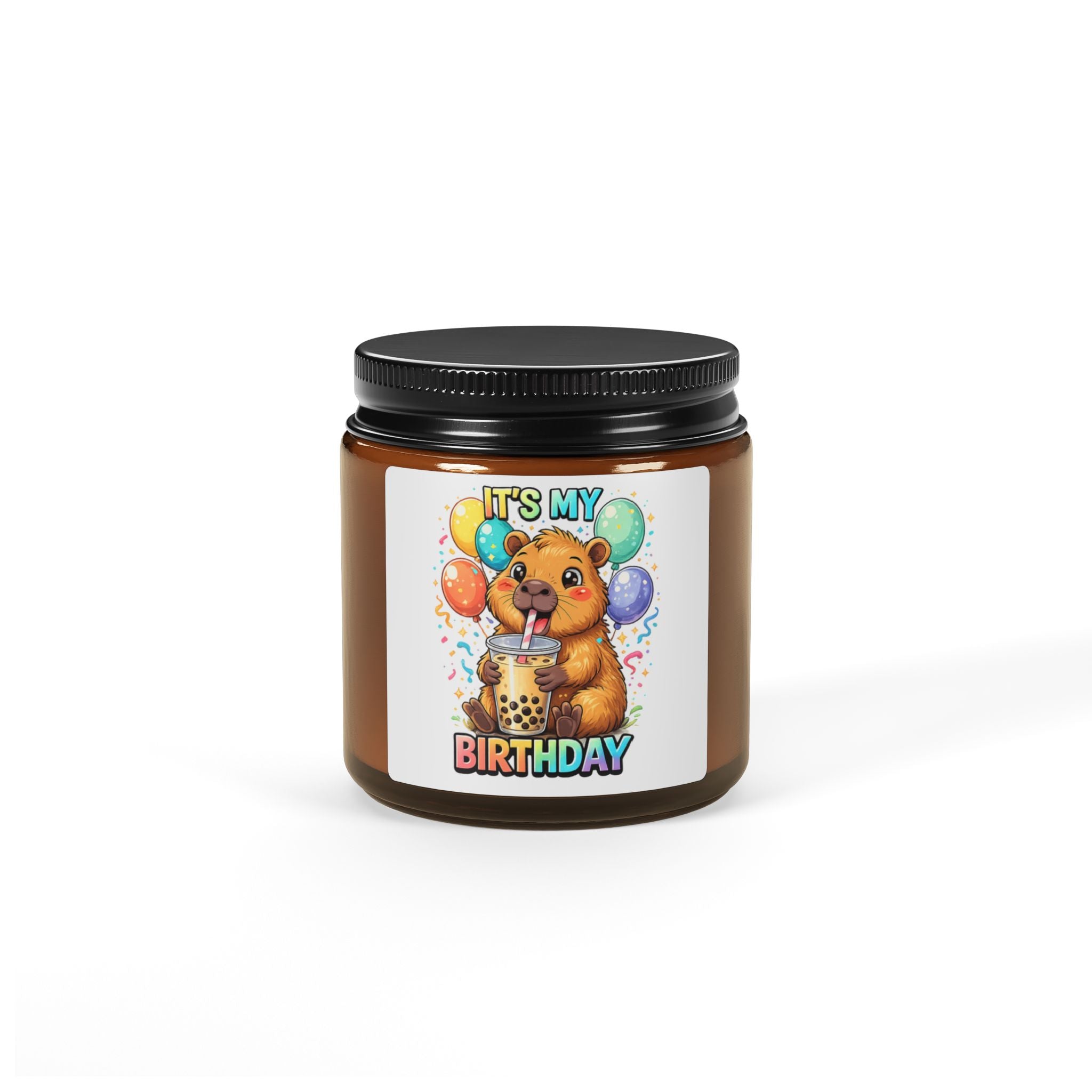It's My Birthday Bear Candle | Soy Amber Jar